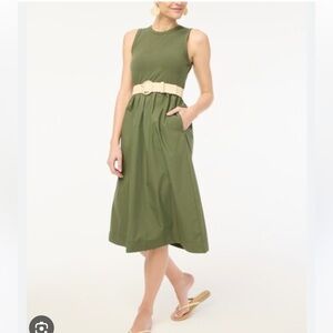 J Crew High-neck mix-knit dress